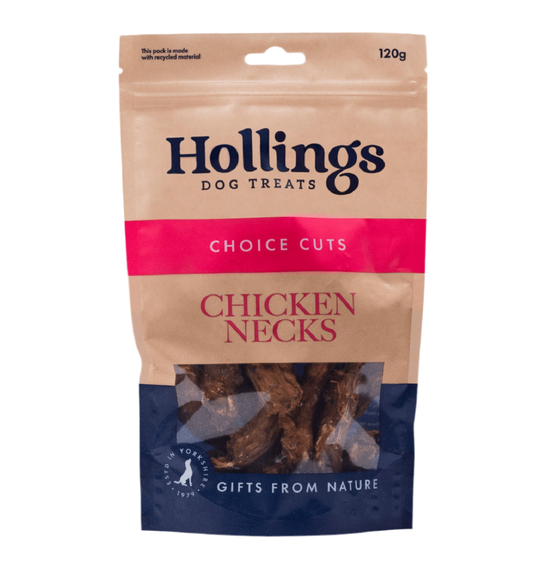 Hollings 100% Natural Chicken Necks 120g