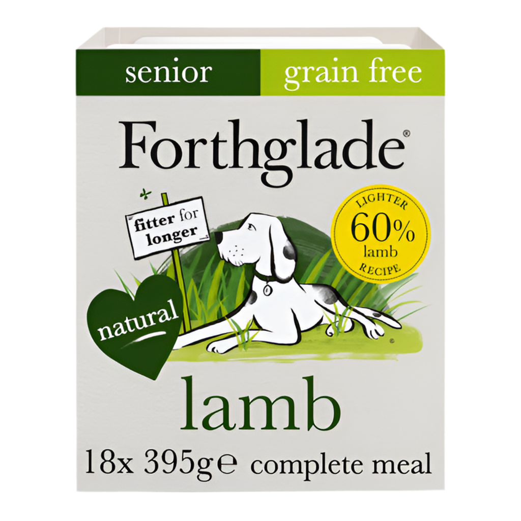 Forthglade Grain Free Lamb, Butternut Squash & Vegetables Complete Senior Wet Dog Food 395g