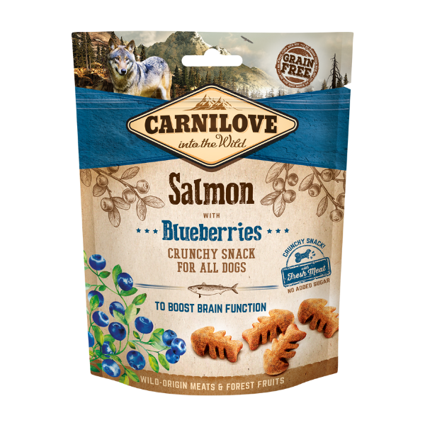 Carnilove Salmon with Blueberries Crunchy Treats 200g