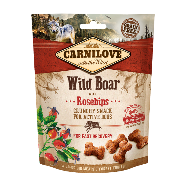 Carnilove Wild Boar with Rosehips Crunchy Treats 200g