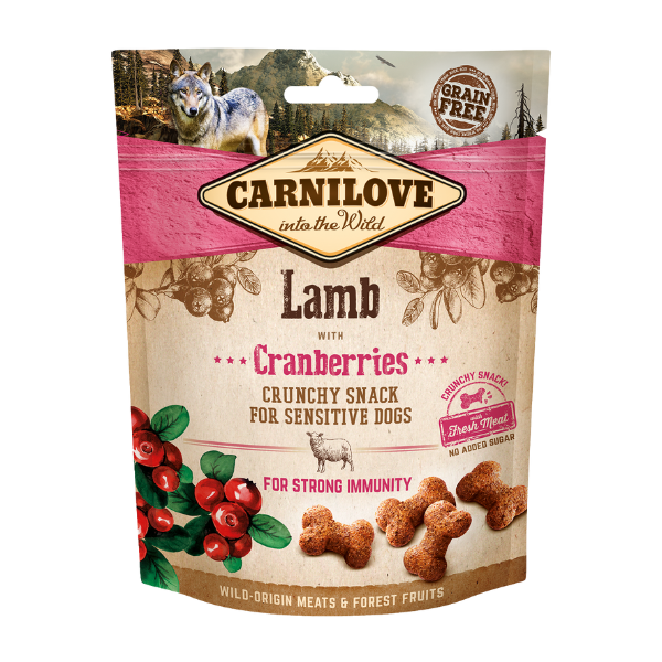 Carnilove Lamb with Cranberries Crunchy Treats 200g