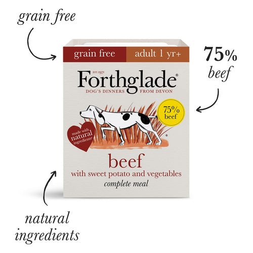 Forthglade Complete Adult Beef Grain Free 395g
