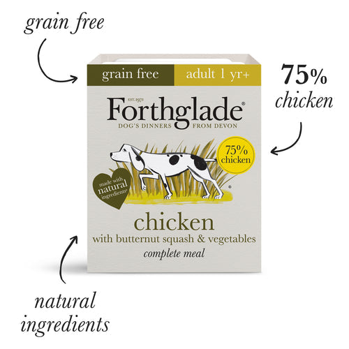 Forthglade Chicken with Butternut Squash and Veg Grain Free 395g