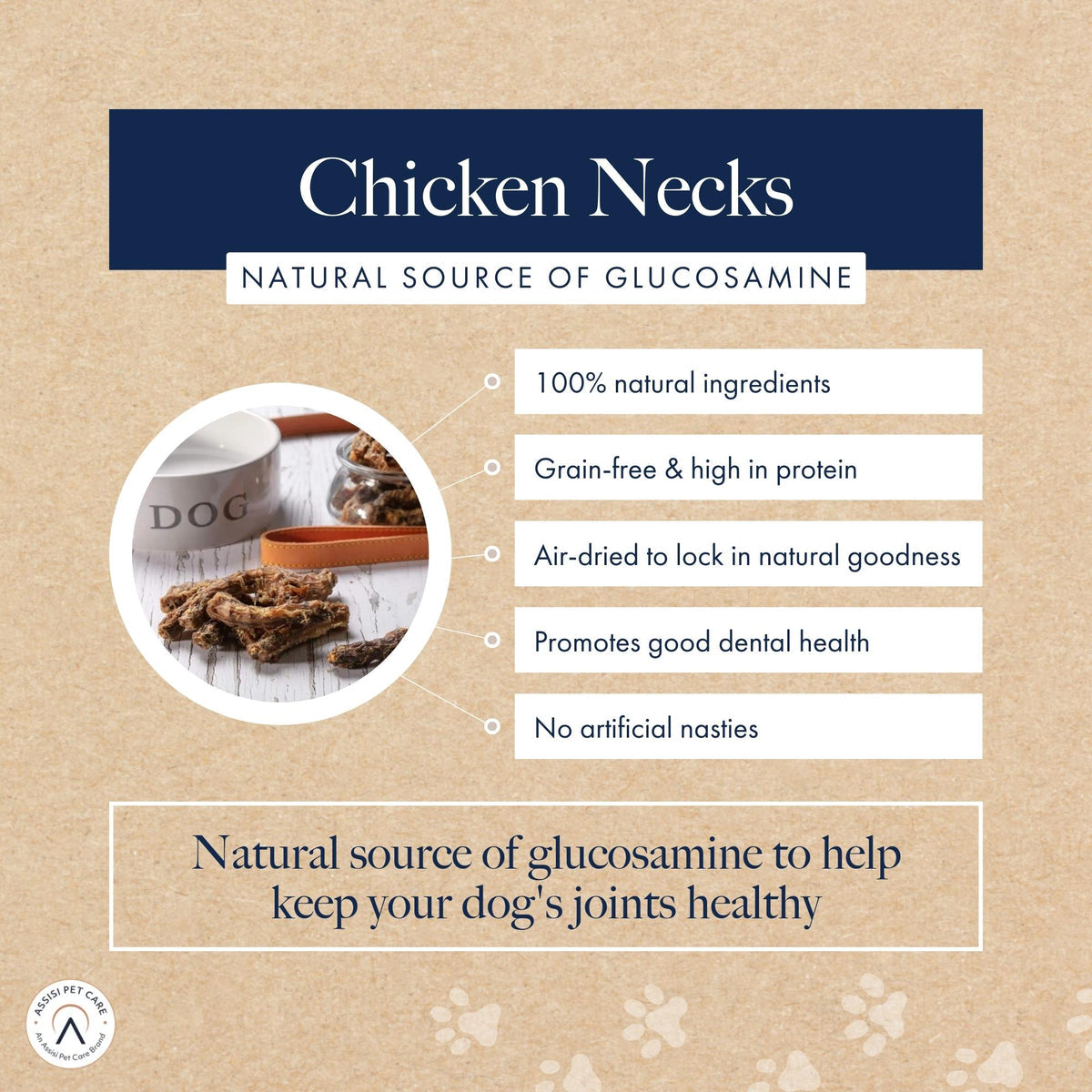 Hollings 100% Natural Chicken Necks 120g