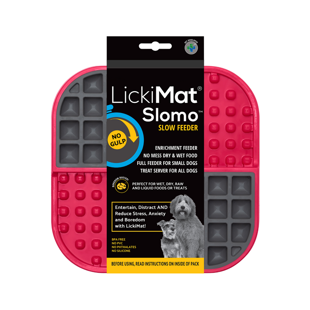 LickiMat Slomo Dog Red 20cm