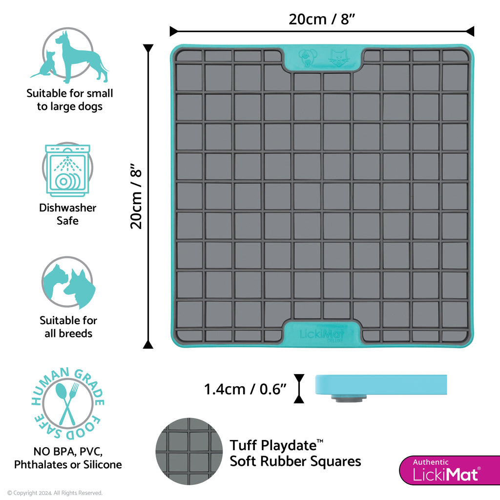 LickiMat Playdate Tuff Turq 20cm