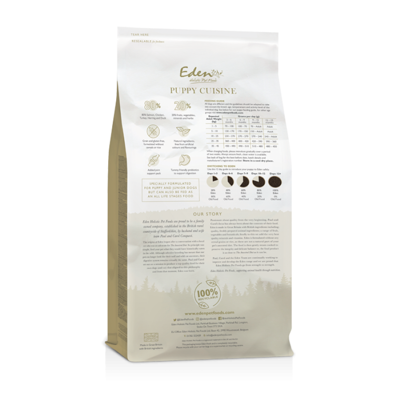 Eden Puppy Cuisine Medium Kibble