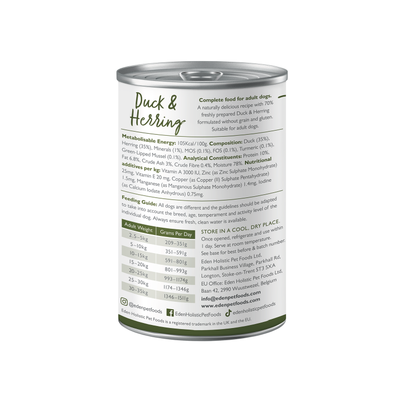 Eden Gourmet Duck & Herring 400G