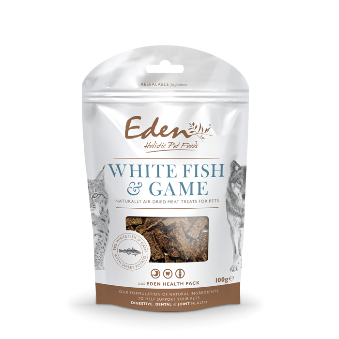 Eden White Fish & Game Air Dried Treats 100g