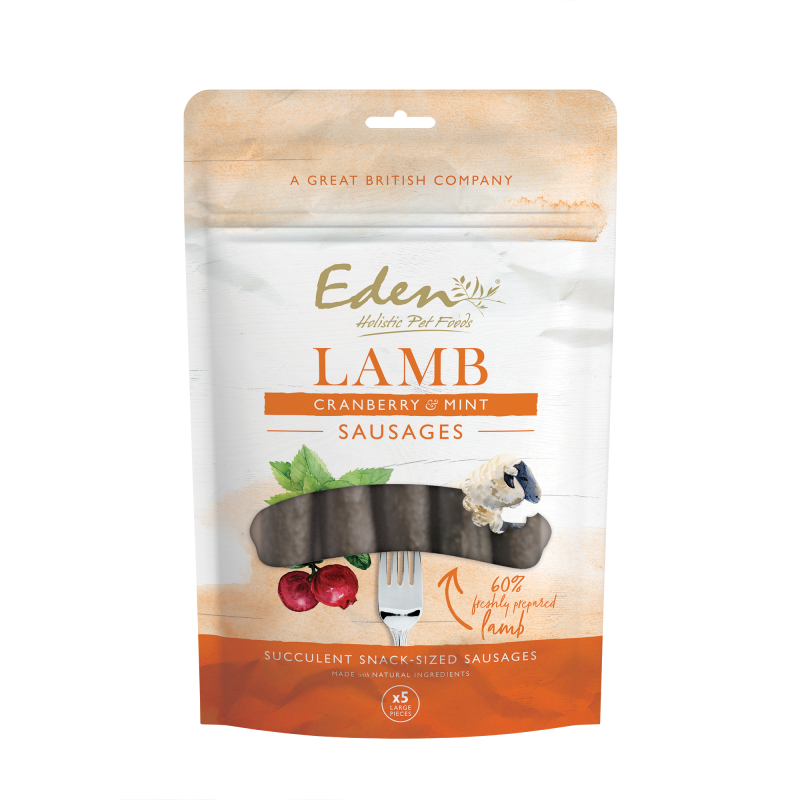 Eden Lamb, Cranberry & Mint Sausages 5pk