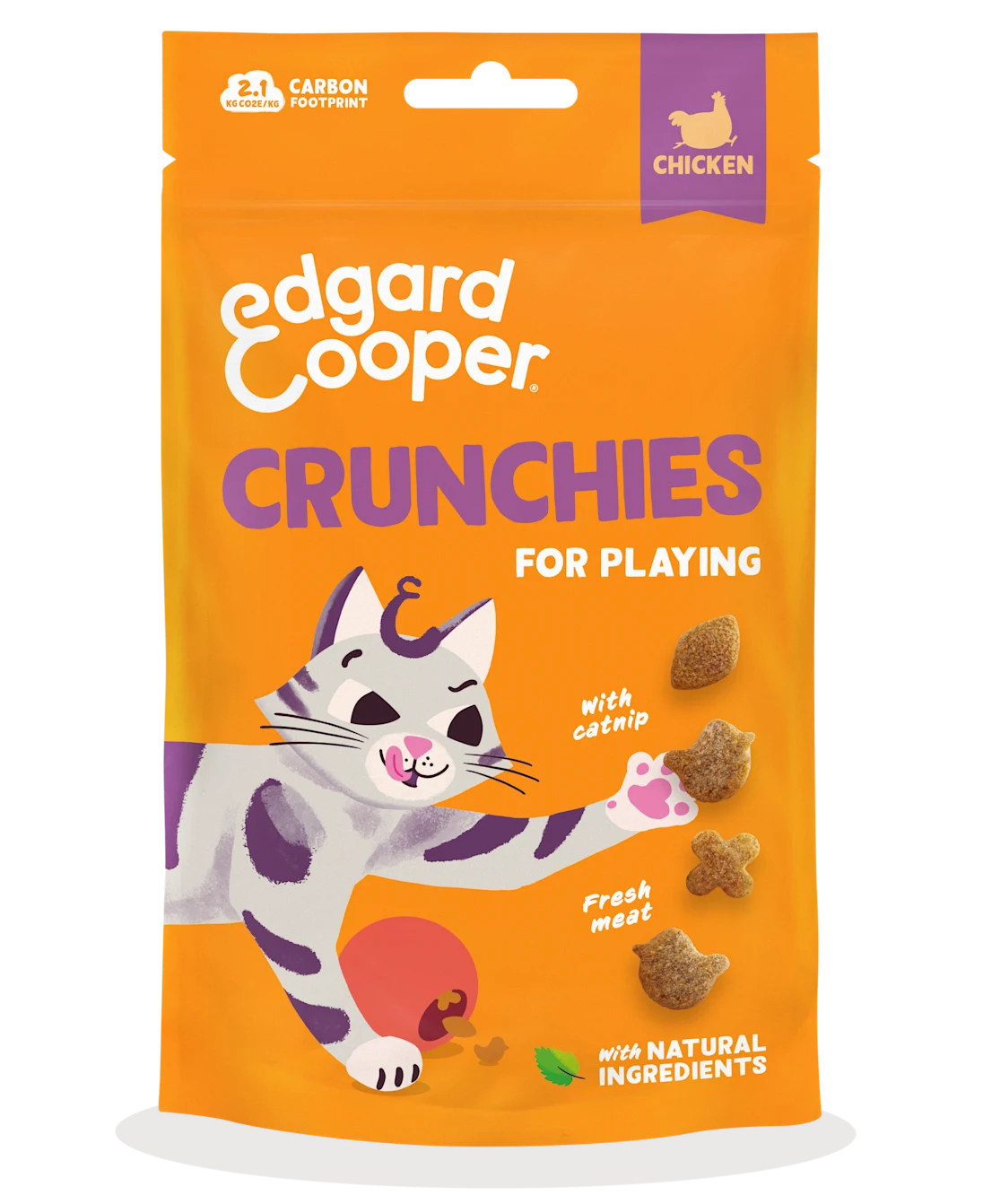Edgard & Cooper Cat Crunchies Chicken Flavour 50g
