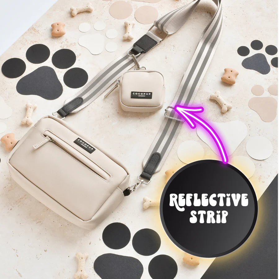 Reflective Bag Strap - Nude