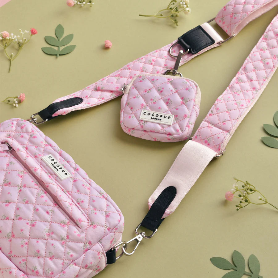 Treat Pouch - Quilted Ditsy Floral Pink