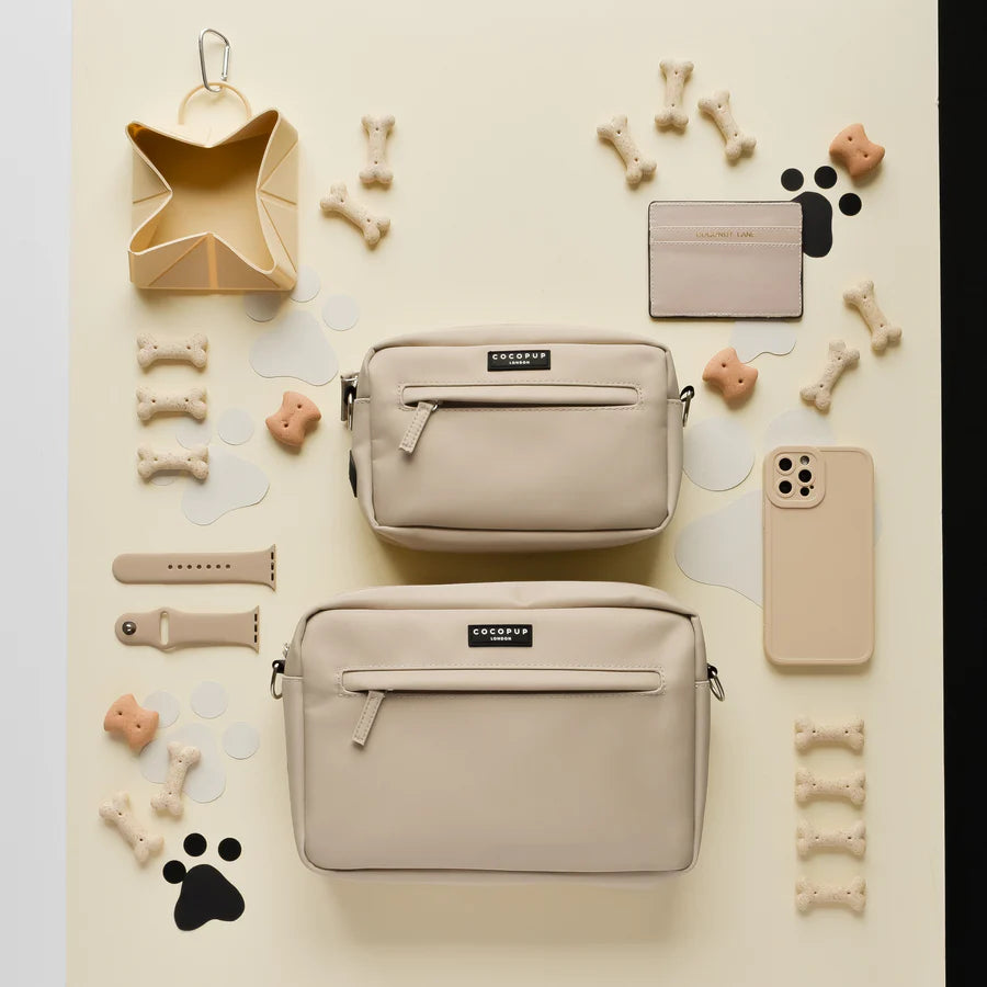 Large Dog Walking Bag - Caramel Latte