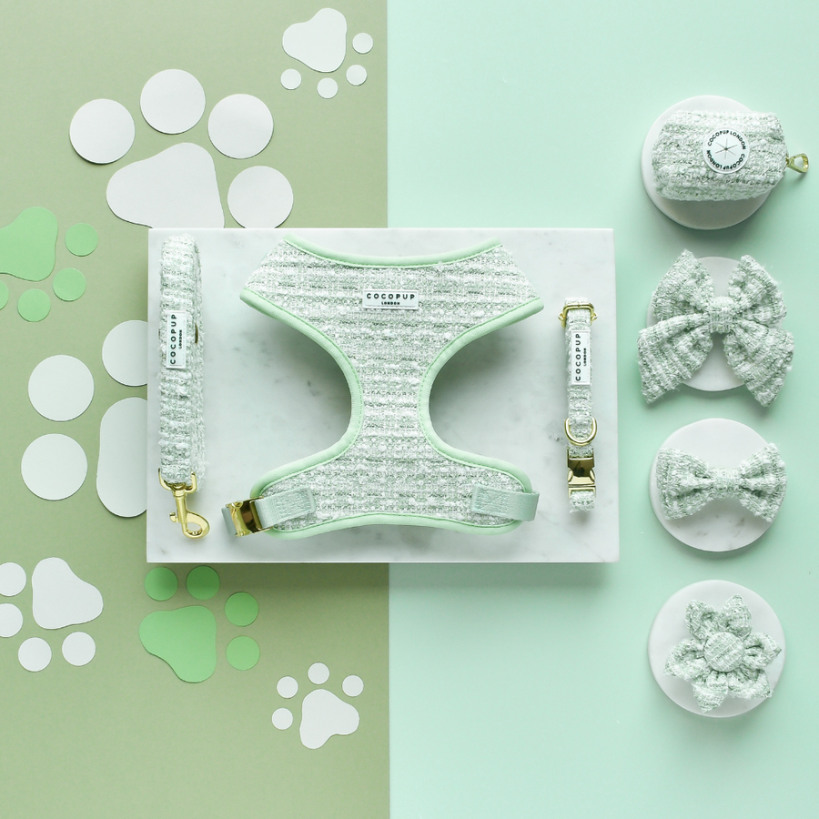 Matcha Textured Tweed Lead