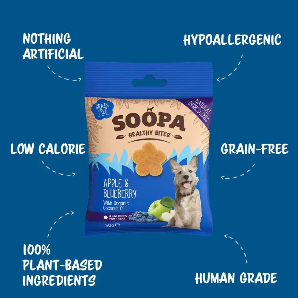 Soopa Apple & Blueberry Healthy Bites 50g