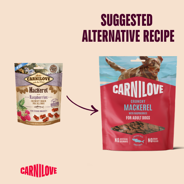 Carnilove Mackerel with Raspberries Crunchy Treats 200g