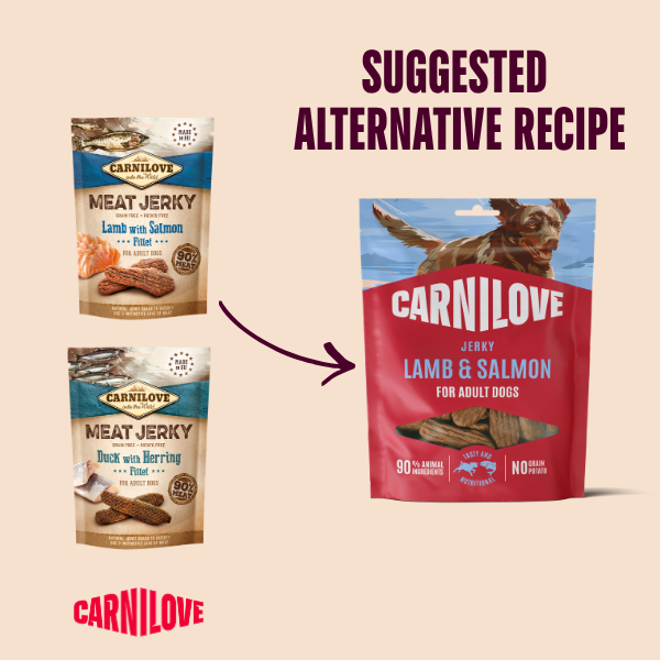 Carnilove Jerky Lamb & Salmon Dog Treat 100g