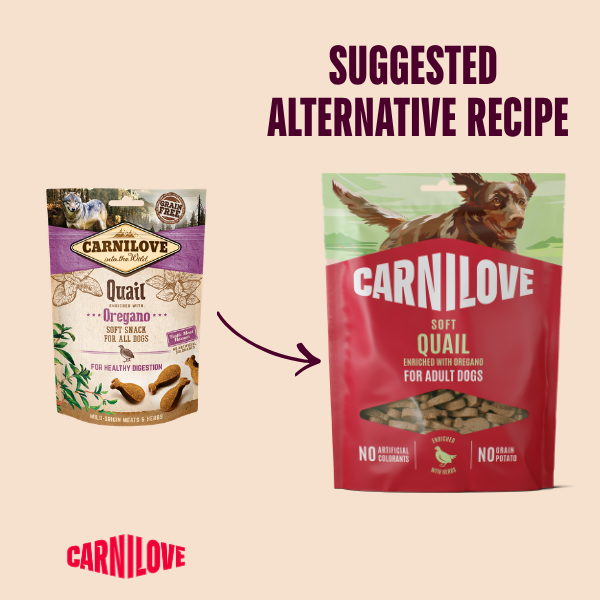 Carnilove Quail with Oregano Soft Treats 200g