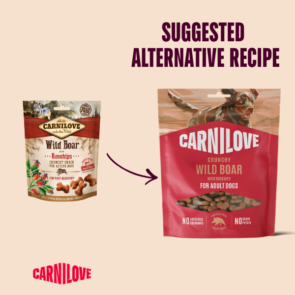 Carnilove Wild Boar with Rosehips Crunchy Treats 200g