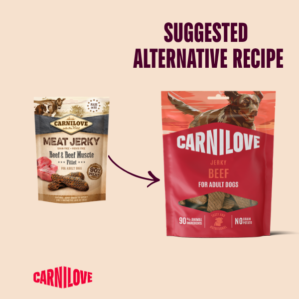 Carnilove Jerky Beef Fillet Dog Treat 100g – Mono Protein