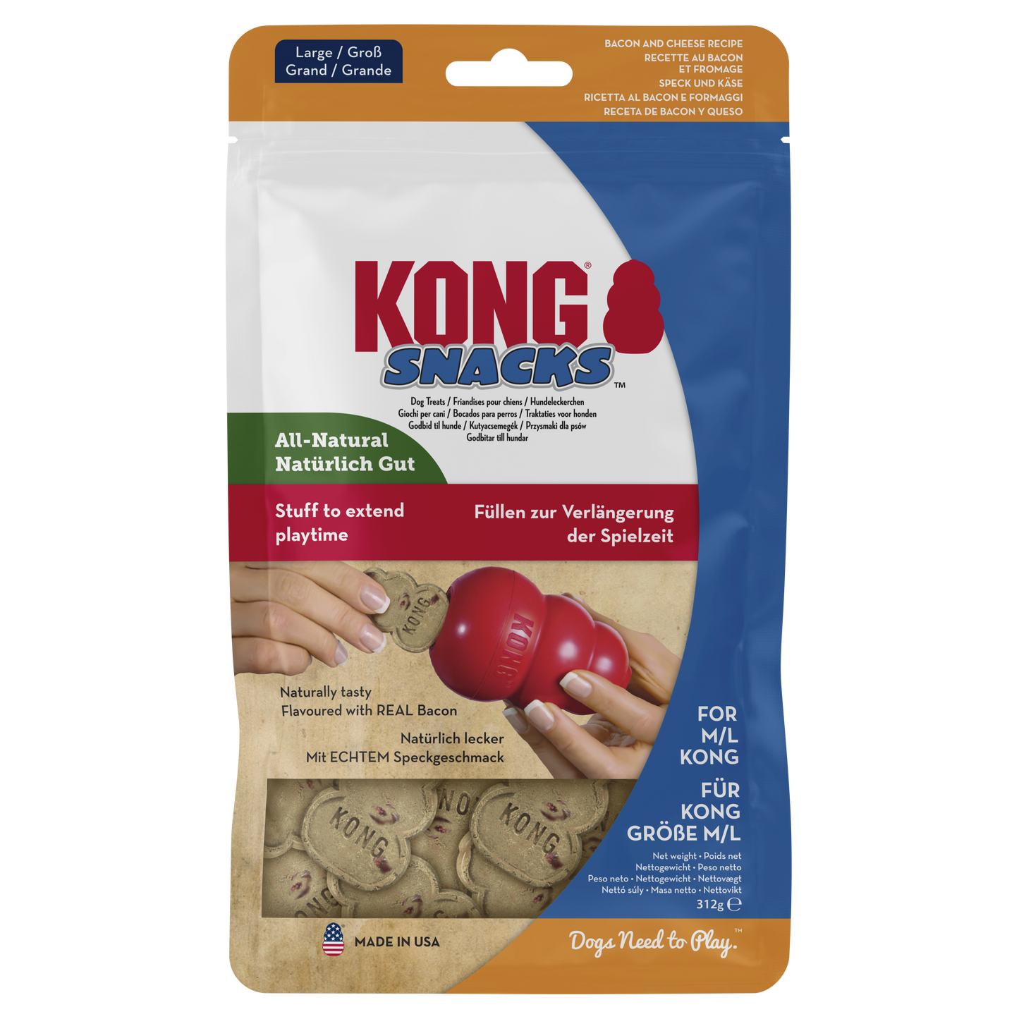 KONG Snacks Bacon and Cheese