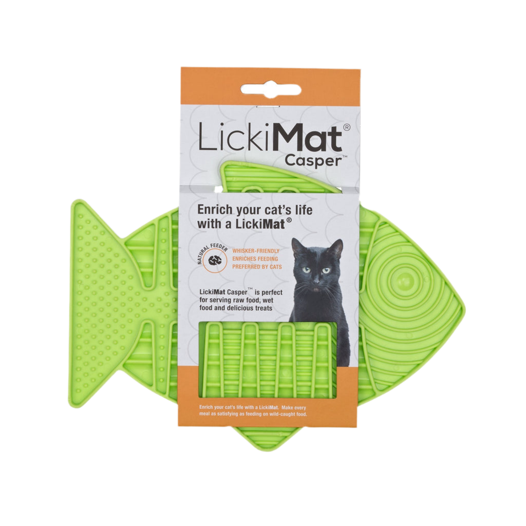 LickiMat Casper Green Cat 22cm