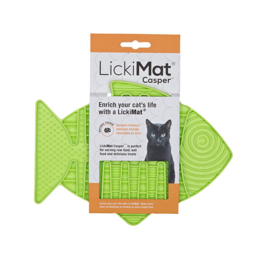 LickiMat Casper Green Cat 22cm
