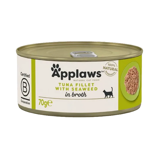 Applaws Cat Food Tuna Fillet with Seaweed in Broth 70g