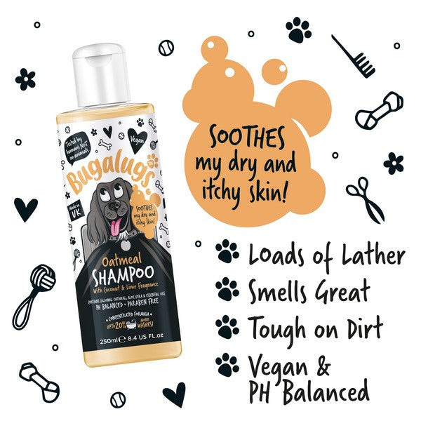 Bugalugs Oatmeal & Aloe Shampoo 250ml