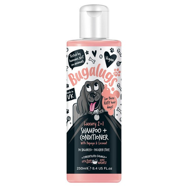 Bugalugs Papaya & Coconut 2in1 Shampoo & Conditioner 250ml