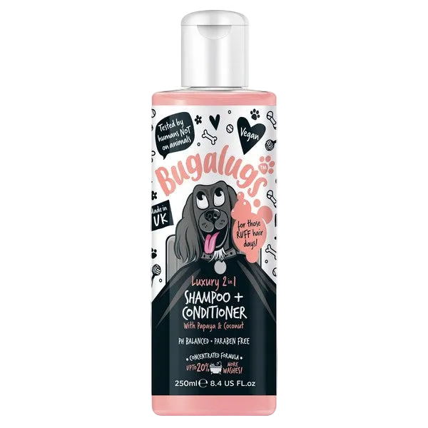 Bugalugs Papaya & Coconut 2in1 Shampoo & Conditioner 250ml