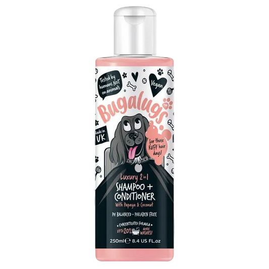 Bugalugs Papaya & Coconut 2in1 Shampoo & Conditioner 250ml