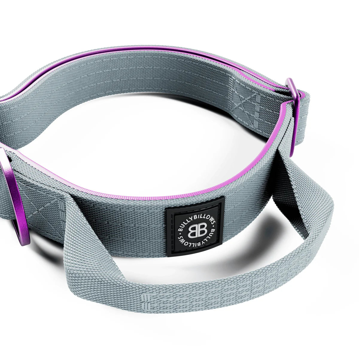 2.5cm Lighter Combat® Collar | Handle & Rated Clip - Purple x Grey