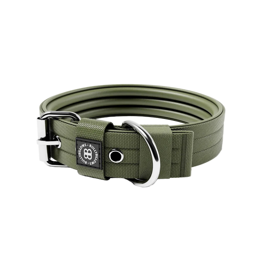 4cm Pin Buckle Collar | NO Handle - Khaki