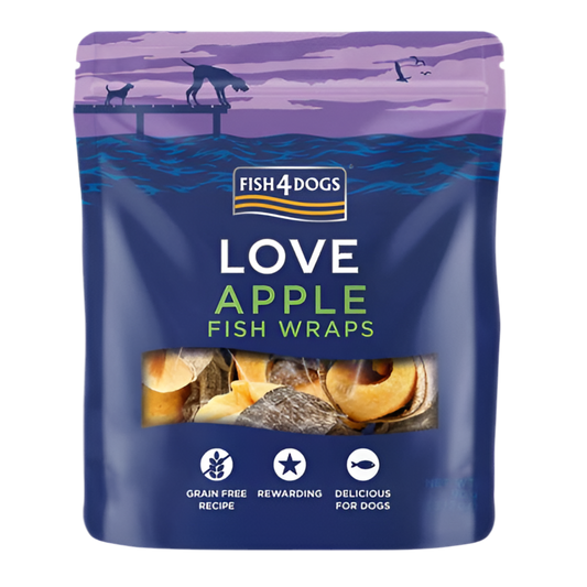 Fish4Dogs Love Apple Fish Wraps 90g