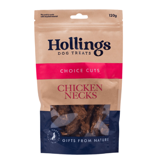 Hollings 100% Natural Chicken Necks 120g