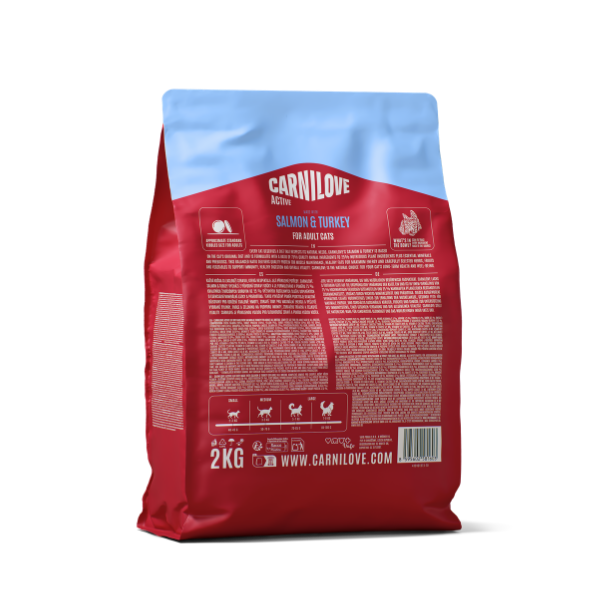 Active Salmon & Turkey Cat Food for Adult Cats