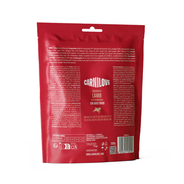 Carnilove Lamb with Cranberries Crunchy Treats 200g