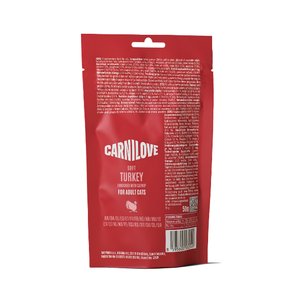 Turkey enriched with Catnip Soft Cat Treats 50g
