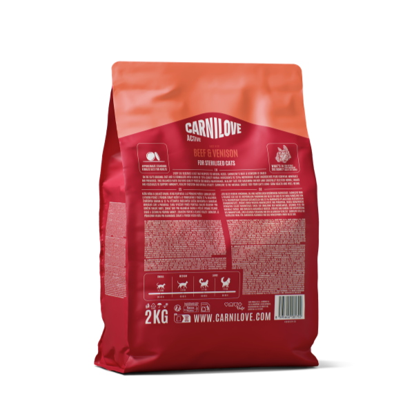 Active Beef & Venison Cat Food for Sterilised Adult Cats