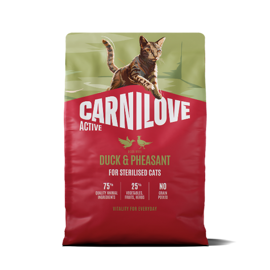 Carnilove Active Duck & Pheasant Cat Food for Sterilised Adult Cats