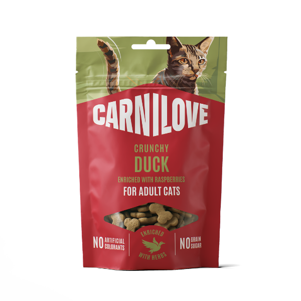 Carnilove Duck enriched with Raspberries Crunchy Cat Treat 50g
