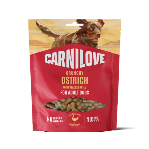 Carnilove Ostrich with Blackberries Crunchy Treats 200g