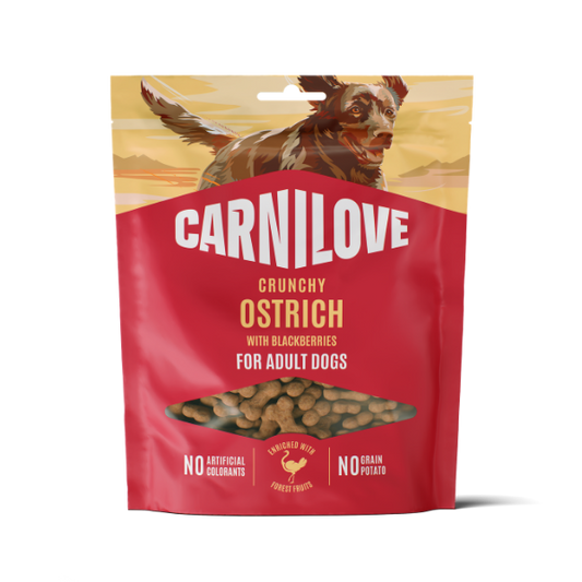 Carnilove Ostrich with Blackberries Crunchy Treats 200g