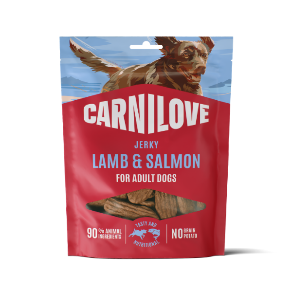 Carnilove Jerky Lamb & Salmon Dog Treat 100g