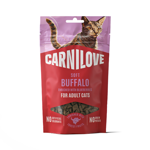 Buffalo enriched with Blueberries Soft Cat Treats