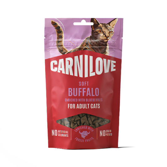 Buffalo enriched with Blueberries Soft Cat Treats