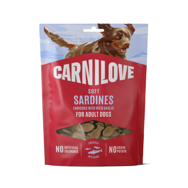 Sardines enriched with Wild garlic Soft Dog Treats 200g