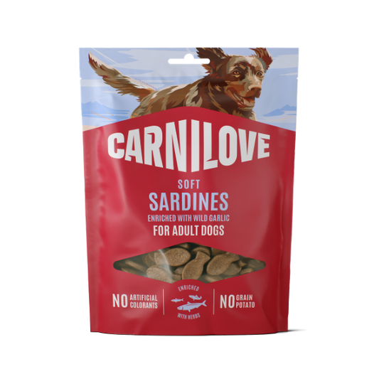 Sardines enriched with Wild garlic Soft Dog Treats 200g